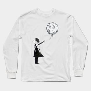 Astronaut Girl and Balloon Long Sleeve T-Shirt